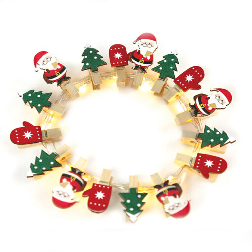 SANTA & TREES 16 MINI LED ΛΑΜΠ. ΣΕΙΡΑ, WW, ΑΣΗΜΙ ΚΑΛ. ΧΑΛΚ., MΠΑΤ. (2ΑΑ),IP20, 150+30CM ΔΙΑΦ ΚΑΛ ACA – X07161105