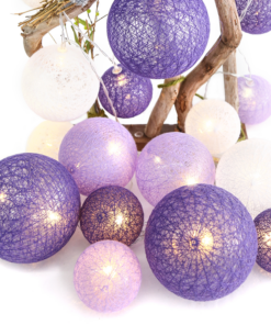 “WOVEN BALL FAIRY LIGHTS” ΜΩΒ-ΑΣΠΡH ΜΠΑΛΑ 20 LED ΛΑΜΠΑΚ ΣΕΙΡΑ ΜΠΑΤΑΡ(3xΑΑ) ΘΕΡΜΟ ΛΕΥΚΟ IP20 285+30 ACA – X07201159
