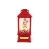 “PLASTIC SNOWY MUSIC SANTA LANTERN”, 2 MINI LED ΛΑΜΠΑΚ. WW, ΜΠΑΤ. (3ΑA),IP20, 10Χ10Χ20CM ACA – X0721106B