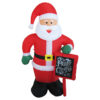 INFLATABLE SANTA  4 LED ΛΑΜΠ. ΑΝΤΑΠ. (12V), CW,  ΣΤΑΘ. IP44, Η180CM, 2M ΠΡΑΣ. ΚΑΛ. ΤΡΟΦ. ACA – X0742438