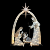 3D TINSEL SET OF HOLY FAMILY NATIVITY 500LED ΛΑΜΠ ΘΕΡΜ ΣΤΑΘΕΡ ΑΝΤΑΠΤ 4,5VDC 226*30*310cm IP44 5mΚΑΛ ACA – X0750014104