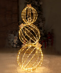 SET ΑΠΟ 3 3D ΜΠΑΛΕΣ 262LED ΛΑΜΠ ΘΕΡΜΑ ΣΤΑΘ&FLASH ΧΡΥΣΟ ΚΑΛ ΧΑΛΚ ΑΝΤΑΠΤ 4,35VDC 51*51*130cm IP44 5mΚΑΛ ACA – X076414105