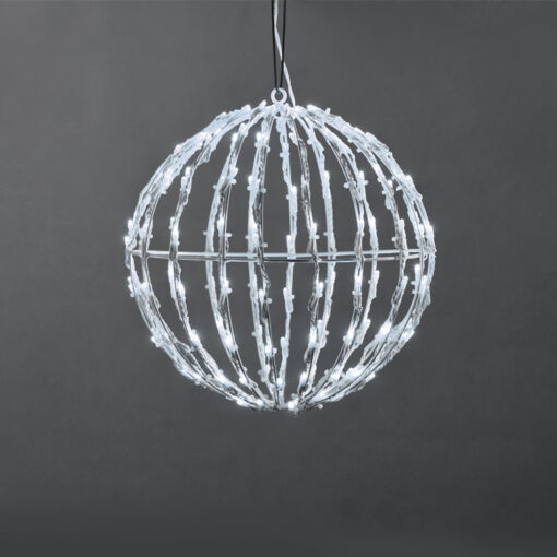 3D BALL ΣΧΕΔΙΟ 100 LED ΛΑΜΠ. ΣΕΙΡΑ, ΨΥΧΡΟ ΛΕΥΚΟ, ΑΝΤΑΠΤ. (4.5VDC), IP44, 20x20x21cm, ΛΕΥΚΟ ΚΑΛ., ACA – X081002413