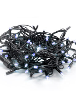 100 LED ΛΑΜΠΑΚΙΑ ΣΕΙΡΑ ΚΑΟΥΤΣΟΥΚ, ΜΠΛΕ, ΕΠΕΚΤ. (ΜΑΧ 10), 10CM ΑΠΟΣΤ., 10Μ,IP44, 1.5 ΚΑΛ. ΤΡΟΦ  ACA – X08100631