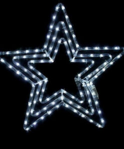 3 STARS 108 LED ΣΧΕΔΙΟ 4.5m ΜΟΝΟΚΑΝΑΛ ΦΩΤΟΣΩΛ ΨΥΧΡΟ ΛΕΥΚΟ ΜΗΧΑΝΙΣΜΟ FLASH IP44 56cm 1.5m ΚΑΛΩΔ ACA – X081082231