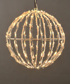 3D BALL ΣΧΕΔΙΟ 200 LED ΛΑΜΠ. ΣΕΙΡΑ, ΘΕΡΜΟ ΛΕΥΚΟ, ΑΝΤΑΠΤ. (4.5VDC), IP44, 40x40x41cm, ΛΕΥΚΟ ΚΑΛ., ACA – X082001413