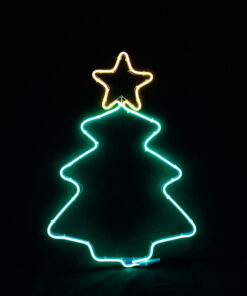 CHRISTMAS TREE 200 NEON LED 2m NEON DOUBLE SMD ΦΩΤ., WW + ΠΡΑΣΙΝΟ ΣΤΑΘ., IP44, 38.5X54CM, 1.5m Κ ACA – X082003419