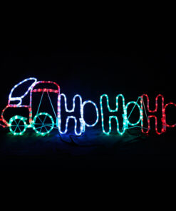 TRAIN HO HO HO, 204 LED 8.5m ΜΟΝΟΚ. ΦΩΤΟΣ., ΠΟΛΥΧΡΩΜ., FLASH CONTROL.  IP44, 130X40CM, 1.5m ΚΑΛ. ACA – X082043216
