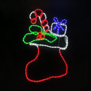 SOCK WITH PRESENT 252 LED  ΜΟΤΙΦ 7m ΜΟΝΟΚ. ΦΩΤΟΣ. MULTICOLOR ΣΤΑΘΕΡΟ IP65  53*78m 1.5m ΚΑΛ. ACA – X082523526