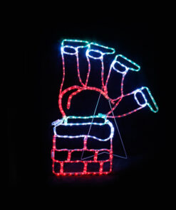 SANTA CLIMB CHIMNEY 264 LED 11m ΜΟΝΟΚ. ΦΩΤ., ΠΟΛΥΧΡΩΜ., FLASH CONTROL., IP44, 78X100CM, 1.5m ΚΑΛ ACA – X082643218