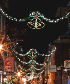 “DOUBLE BELLS” 288LED ΣΧΕΔΙΟ 8m ΦΩΤΟΣΩΛ RED-GREEN-YELLOW IP65 75x58cm 1.5m ΚΑΛΩΔ ACA – X0828811112N