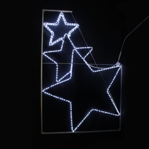 “THREE STARS”, 288 LED ΕΠΙΣΤΗΛΟ ΣΧΕΔ. 8m ΜΟΝΟΚ. ΦΩΤΟΣ., CW ΣΤΑΘ., IP44, 100x150CM, 1.5m ΤΡΟΦ. ACA – X082882215