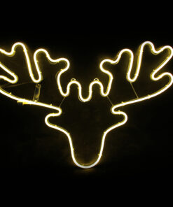 REINDEER HEAD 300 NEON LED 3m NEON DOUBLE SMD ΦΩΤ., WW ΣΤΑΘ., IP44, 60.5X42CM, 1.5m ΚΑΛ. ACA – X083001414