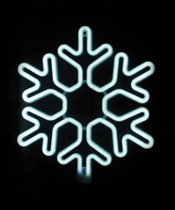 SNOWFLAKE 300 NEON LED 3m NEON DOUBLE SMD ΦΩΤ., CW ΣΤΑΘ., IP44, 40X40CM, 1.5m ΚΑΛ. ACA – X0830024111