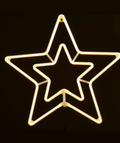 “DOUBLE STARS” 300 NEON LED 3m NEON DOUBLE SMD ΦΩΤ., CW ΣΤΑΘ., IP65, 55CM, 1.5m ΚΑΛ. ACA – X083002415N