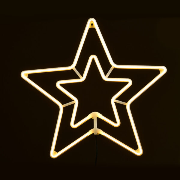 "DOUBLE STARS" 300 NEON LED 3m NEON DOUBLE SMD ΦΩΤ., CW ΣΤΑΘ., IP65, 55CM, 1.5m ΚΑΛ. ACA - X083002415N