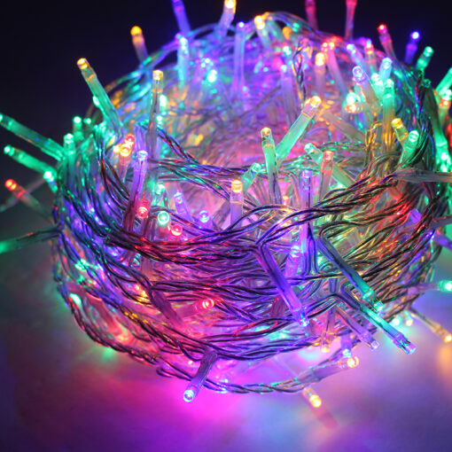 300 LED ΛΑΜΠΑΚΙΑ ΣΕΙΡΑ (ANA 5cm), ΠΟΛΥΧΡΩΜΑ,ΑΝΤΑΠΤ.(31VDC) & 8 ΠΡΟΓΡΑΜ.,IP44, 15m, ΔΙΑΦ ΚΑΛ ACA – X08300322