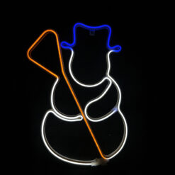 SNOWMAN 300 NEON LED 3m NEON DOUBLE SMD ΦΩΤ., ΠΟΛΥΧΡ. ΣΤΑΘ., IP44, 37Χ53CM, 1.5m ΚΑΛ. ACA – X0830034110