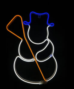 SNOWMAN 300 NEON LED 3m NEON DOUBLE SMD ΦΩΤ., ΠΟΛΥΧΡ. ΣΤΑΘ., IP44, 37Χ53CM, 1.5m ΚΑΛ. ACA – X0830034110