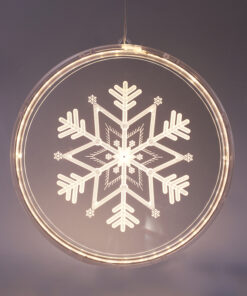 3D ACRYLIC SNOWFLAKE, 36 WW LED ΣΤΑΘ. IP20  21X21.6CM, USB ΚΑΛ. ΤΡΟΦΟΔ. ACA – X083612510