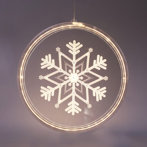 3D ACRYLIC SNOWFLAKE, 36 WW LED ΣΤΑΘ. IP20 21X21.6CM, USB ΚΑΛ. ΤΡΟΦΟΔ. ACA – X083612510