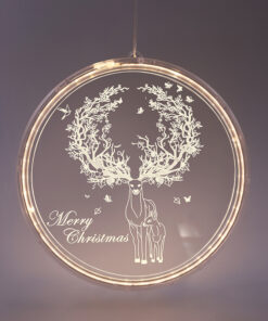 3D ACRYLIC REINDEER, 36 WW LED ΣΤΑΘ. IP20  21X21.6CM, USB ΚΑΛ. ΤΡΟΦΟΔ. ACA – X08361254
