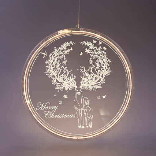 3D ACRYLIC REINDEER, 36 WW LED ΣΤΑΘ. IP20 21X21.6CM, USB ΚΑΛ. ΤΡΟΦΟΔ. ACA – X08361254