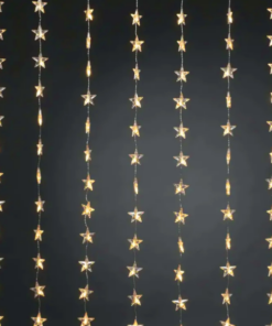 48LED ΛΑΜΠ ΚΟΥΡΤΙΝΑ ΑΣΤΕΡΙΑ 6,5cm ΘΕΡΜΟ ΛΕΥΚΟ ΑΝΤΑΠΤ & 8 ΠΡΟΓΡ IP44 120cm 5M ΠΡΑΣ ΚΑΛΩΔ ACA – X0848122