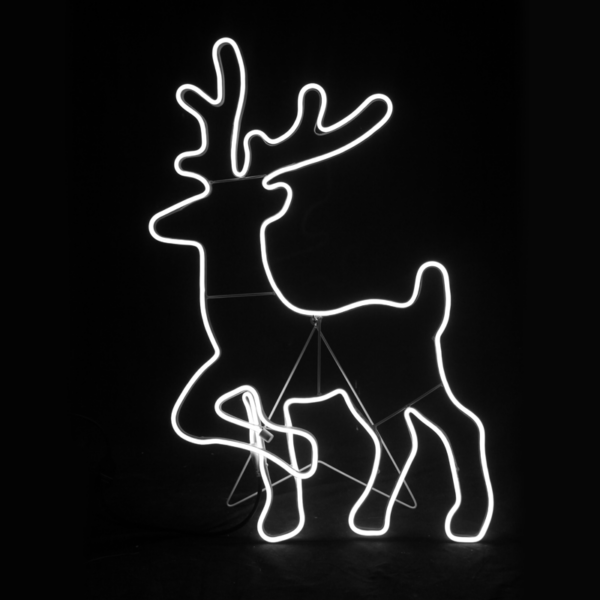 "STANDING REINDEER" 500LED ΣΧΕΔΙΟ 5m ΦΩΤΟΣΩΛ ΝΕΟΝ ΨΥΧΡΟ ΛΕΥΚΟ IP44 54x82cm 1.5m ΚΑΛΩΔ ACA - X085002414