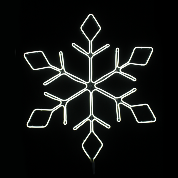 "SNOWFLAKE" 600LED ΣΧΕΔΙΟ 6m ΦΩΤΟΣΩΛ ΝΕΟΝ ΘΕΡΜΟ ΛΕΥΚΟ IP44 66x57cm 1.5m ΚΑΛΩΔ ACA - X0860014111