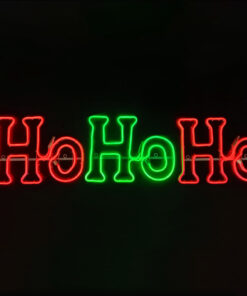 ΦΩΤΙΖΟΜΕΝΗ ΕΠΙΓΡΑΦΗ HOHOHO 750 DOUBLE NEON LED ΦΩΤ. 7,5m ΠΡΑΣΙΝΟ & ΚΟΚΚΙΝΟ FLASH IP65 133*30cm 1.5m ΚΑΛ. ACA – X08750356