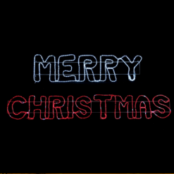MERRY CHRISTMAS 936 LED 26m ΜΟΝΟΚ. ΦΩΤ ΛΕΥΚΟ & KOKKINO FLASH IP65 160*40,5cm 1237*40,5cm 1,5m ΚΑΛ. ACA – X0893632219