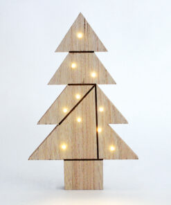 WOODEN TREE TABLE 10 LED WW ΛΑΜΠΑΚΙΑ ΜΠ/ΡΙΕΣ (2AA) IP20 21.5X2.5X35CM ACA – X09101109