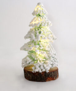 PINE TREE TABLE 10 MINI LED WW Λ/ΚΙΑ ΜΠ/ΡΙΕΣ (3AAA) IP20 10.5X10.5X26CM ACA – X09101110