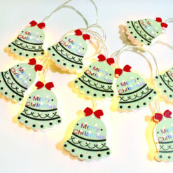 CHRISTMAS BELLS MOTIFS 10 LED ΘΕΡΜΑ ΛΑΜΠΑΚ ΣΕΙΡΑ ΜΠΑΤ 2ΧAA (ΔΕΝ ΣΥΜΠ) IP20 1,35m 30cm ΔΙΑΦ ΚΑΛ ACA – X09101119