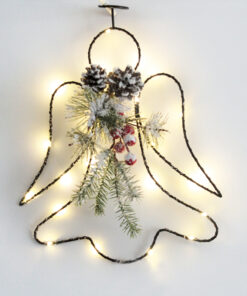 HANGING ANGEL 25 MINI LED WW ΛΑΜΠΑΚΙΑ ΜΠ/ΡΙΕΣ (3AA) IP20 24.5X30.5CM, 30CM ΔΙΑΦ. ΚΑΛΩΔΙΟ ACA – X09251105