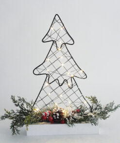 TREE TABLE LIGHTS 30 MINI LED WW Λ/ΚΙΑ ΜΠ/ΡΙΕΣ (3AA) IP20 25x5x40CM ACA – X09301101