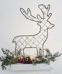REINDEER TABLE LIGHTS 30 MINI LED WW Λ/ΚΙΑ ΜΠ/ΡΙΕΣ (3AA) IP20 25x5x30CM ACA – X09301102