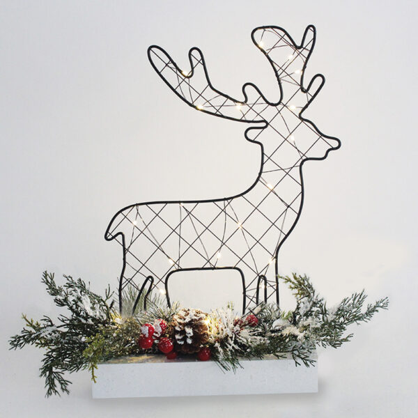 REINDEER TABLE LIGHTS 30 MINI LED WW Λ/ΚΙΑ ΜΠ/ΡΙΕΣ (3AA) IP20 25x5x30CM ACA - X09301102