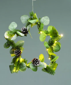 STAR WITH PINES ΔΙΑΚΟΣΜ ΚΡΕΜΑΣΤΟ 20 LED ΛΑΜΠ ΘΕΡΜΑ ΜΠΑΤ 3ΧΑΑ (ΔΕΝ ΣΥΜΠ) IP20  ΔΙΑΜ:30cm 30cm ΚΑΛ ACA – X093018
