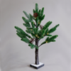 “SNOW PINE TREE WITH PINE CONES” 24 WW LED ΛΑΜΠΑΚ. IP20 3xAA ΥΨΟΣ 60CM ΒΑΣΗ 10x10CM ACA – X1024114