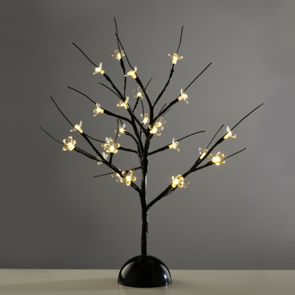 "TABLE TREE" 25 LED ΣΧΕΔΙΟ ΛΑΜΠΑΚ ΜΕ ΜΠΑΤΑΡΙΑ 3xAA ΘΕΡΜΟ ΛΕΥΚΟ IP20 10x10x45cm ACA - X1025111