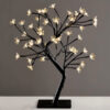 TREE WITH FLOWERS OF SILICONE  36LED ΛΑΜΠΑΚIA ΜΕ ΑΝΤΑΠΤΟΡΑ(24V DC)ΘΕΡΜΟ ΛΕΥΚΟ IP20 45cm 3m ΜΑΥΡΟ  ACA – X1036141