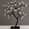 TREE WITH FLOWERS OF SILICONE  36LED ΛΑΜΠΑΚIA ΜΕ ΑΝΤΑΠΤΟΡΑ(24V DC)ΨΥΧΡΟ ΛΕΥΚΟ IP20 45cm 3m ΜΑΥΡΟ  ACA – X1036241