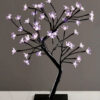 TREE WITH FLOWERS OF SILICONE  36LED ΛΑΜΠΑΚIA ΜΕ ΑΝΤΑΠΤΟΡΑ(24V DC)ΜΩΒ IP20 45cm 3m ΜΑΥΡΟ ΚΑΛΩΔΙΟ ACA – X1036841