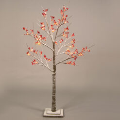 SNOW RED BERRY TREE 48 WW LED ΛΑΜΠΑΚ.ΑΝΤΑΠΤ.(24VDC) IP44 20X20X120CM 3M KΑΦΕ ΚΑΛ. ΤΡΟΦ. ACA – X1048143