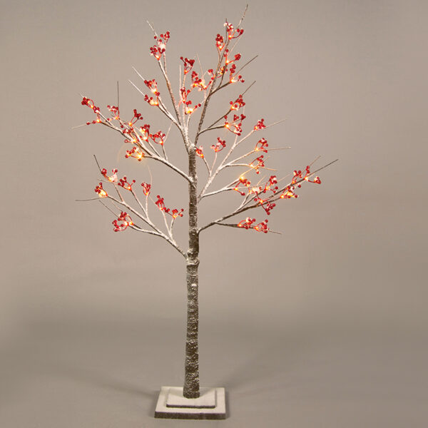 SNOW RED BERRY TREE 48 WW LED ΛΑΜΠΑΚ.ΑΝΤΑΠΤ.(24VDC) IP44 20X20X120CM 3M KΑΦΕ ΚΑΛ. ΤΡΟΦ. ACA - X1048143