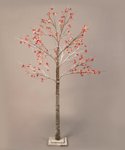 SNOW RED BERRY TREE 96 WW LED ΛΑΜΠΑΚ.ΑΝΤΑΠΤ.(24VDC) IP44 24X24X180CM 3M KΑΦΕ ΚΑΛ. ΤΡΟΦ. ACA – X1096143