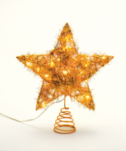 “GOLD CONVEX STAR” 20 MINI WW LED ΛΑΜΠ. ΜΠΑΤ. 3ΧΑΑ,IP20 23x5x20cm ACA – X11201121