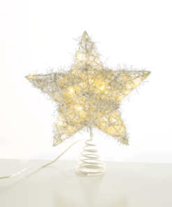 “SILVER CONVEX STAR” 20 MINI WW LED ΛΑΜΠ. ΜΠΑΤ. 3ΧΑΑ,IP20 23x5x20cm ACA – X11201122